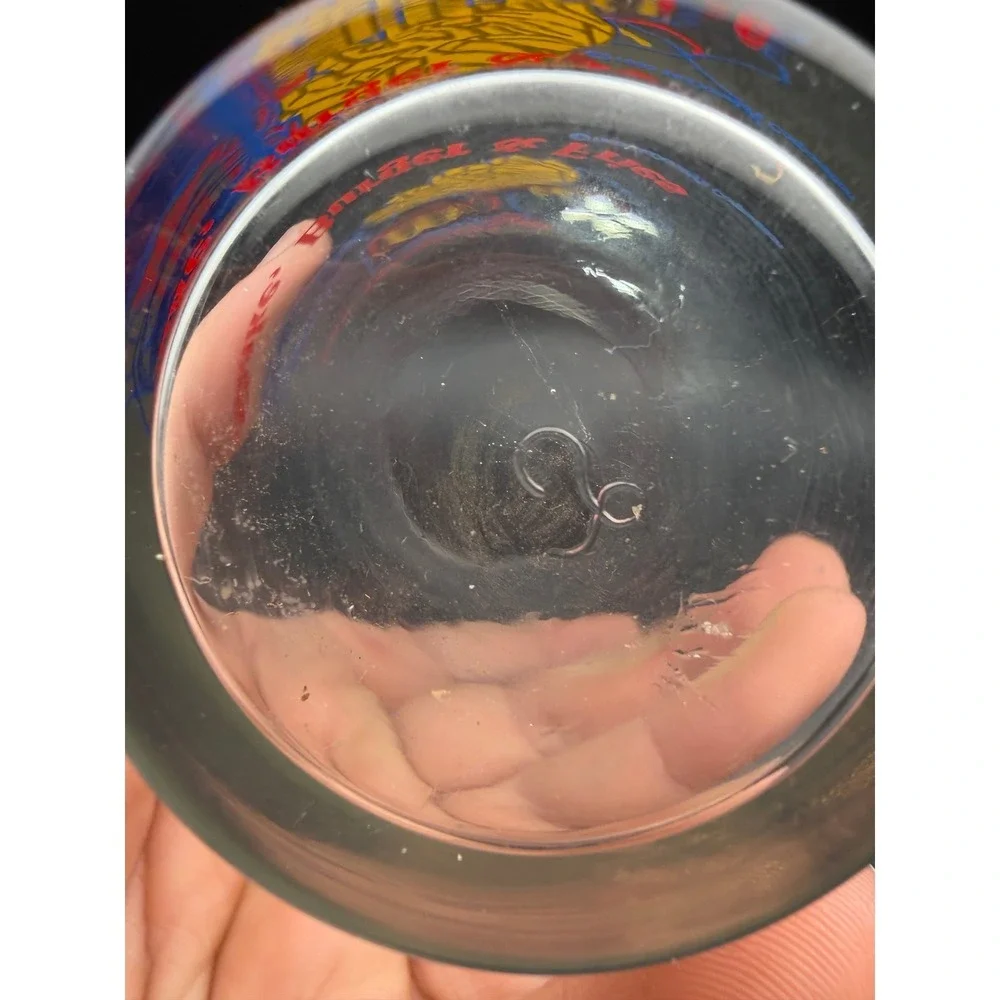 Vintage 1993 McDonalds The Original Shake Burger Fries Glass Collector Tumbler
